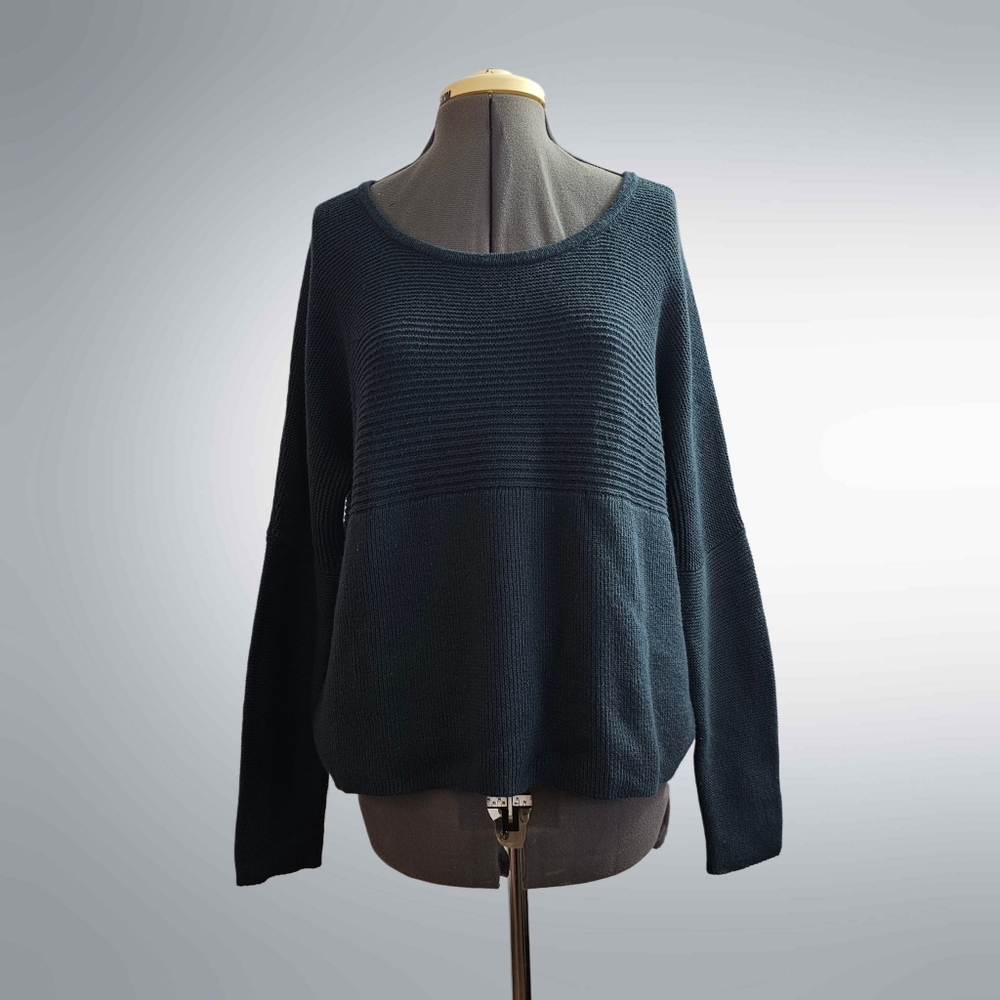 Helmut Lang Oversized Teal Sweater
